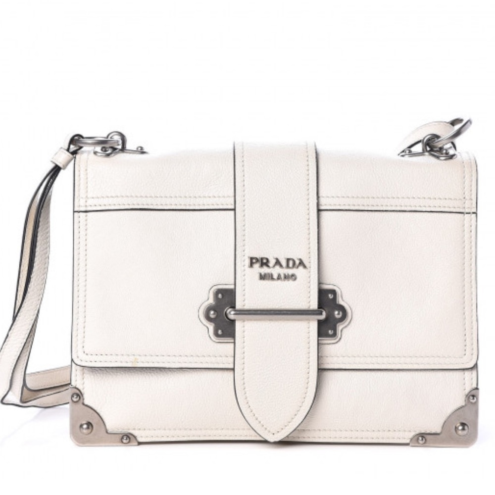 100% AUTHENTIC WHITE PRADA CASHIER BAG - BNWT!